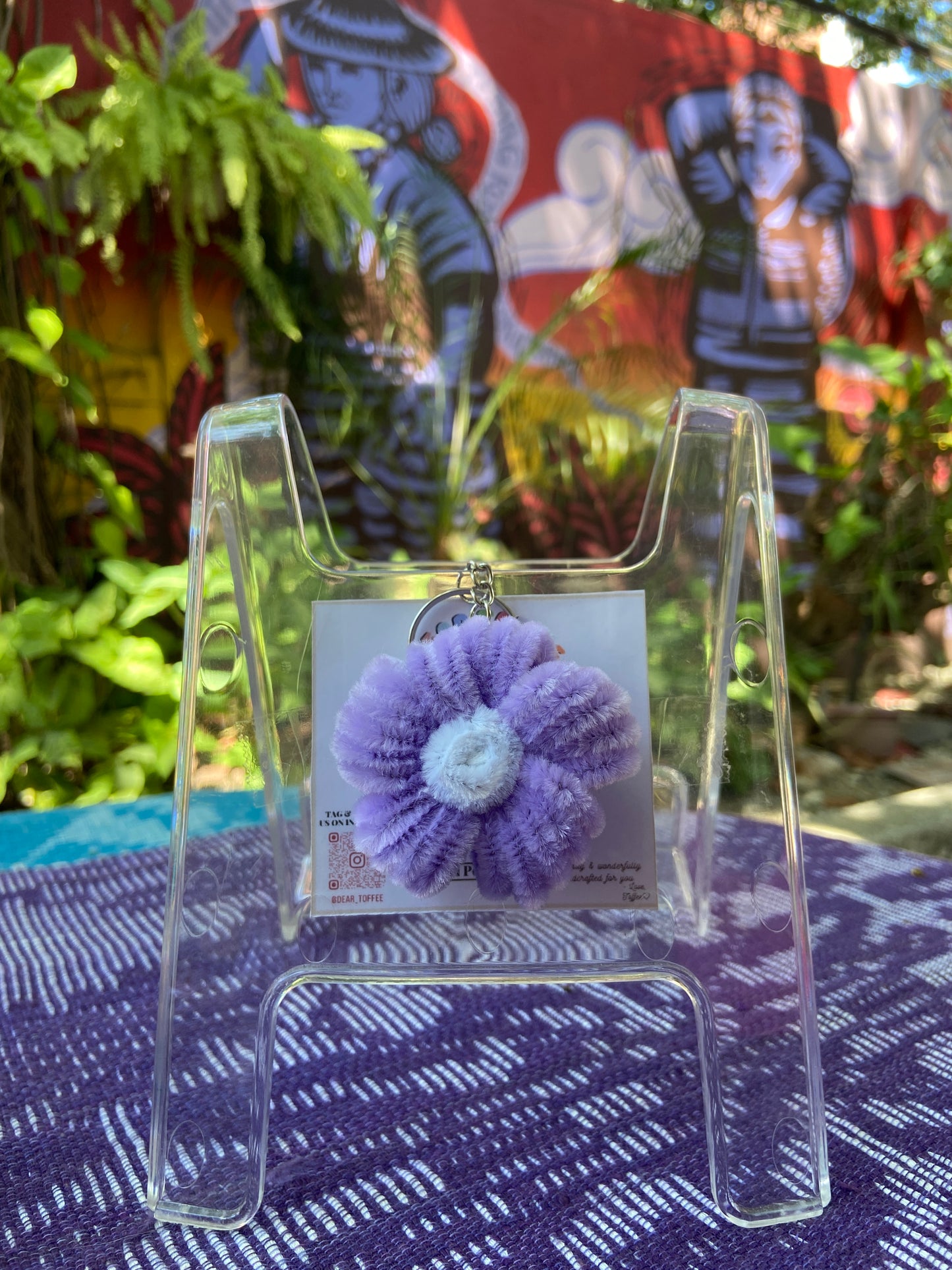Flower Keychain (Lavender)