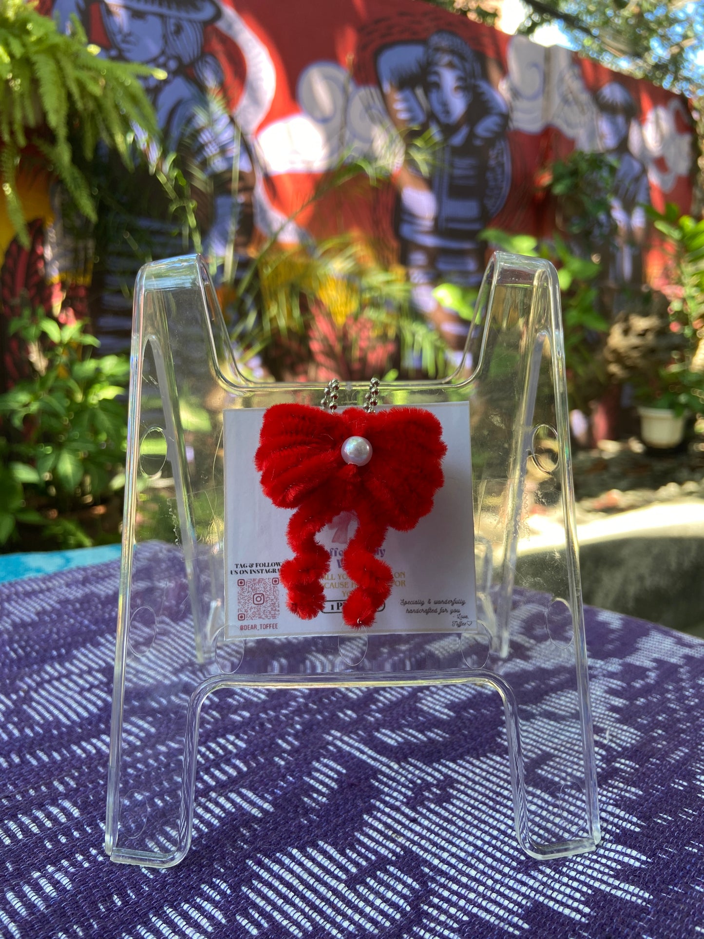 Ribbon Keychain (Red)