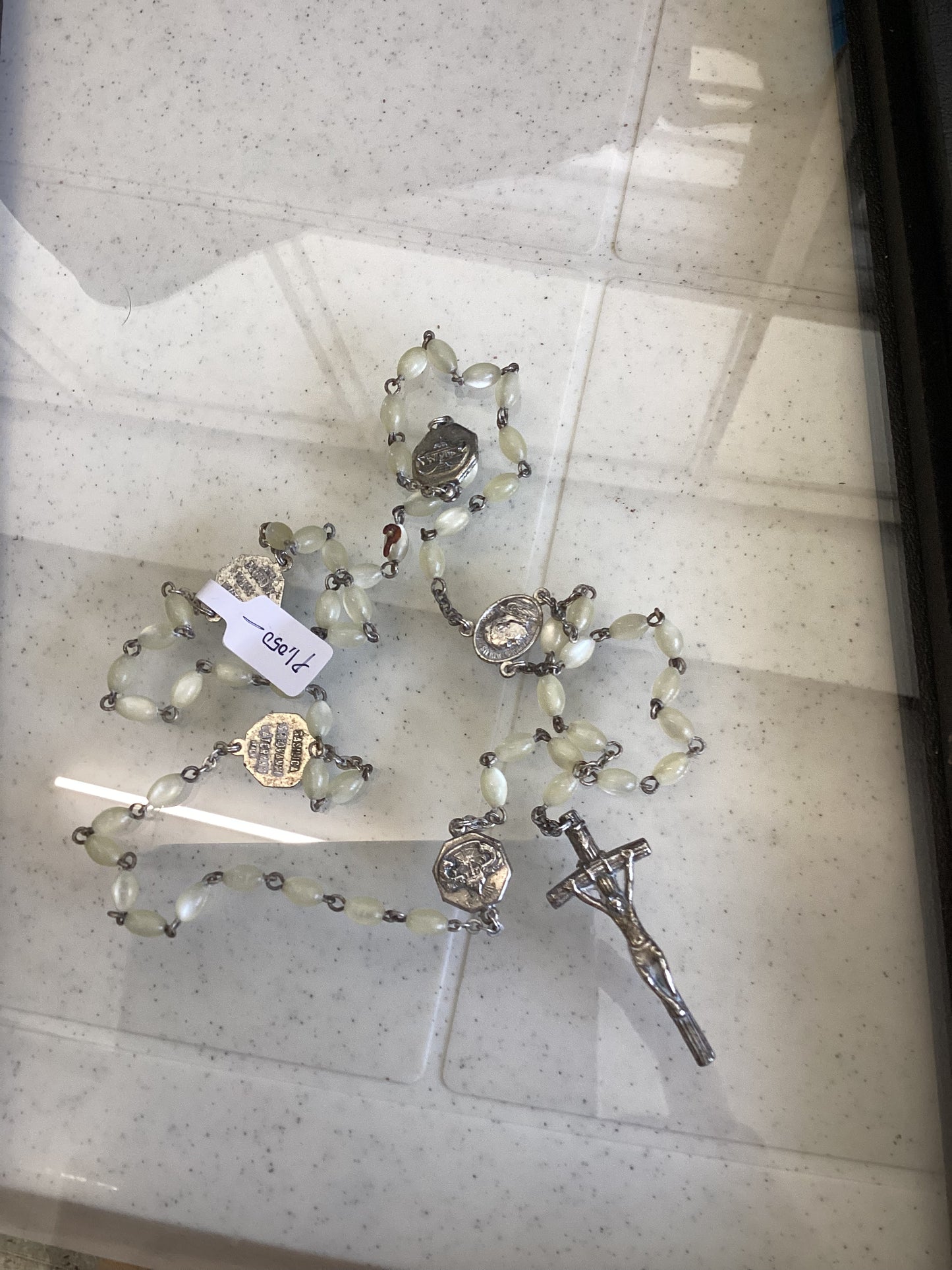 Mother of Pearl Sliver Crucifix