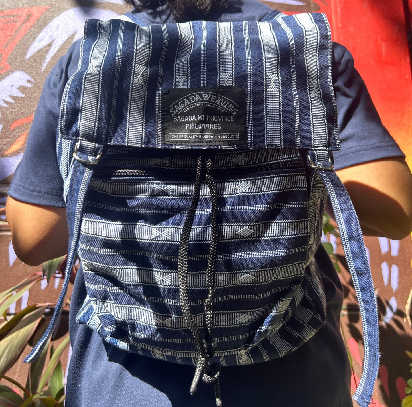 Sagada Backpack - Blue & White