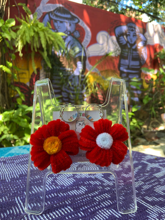 Flower Keychain (Red)
