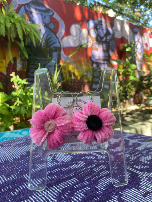 Flower Keychain (Deep Pink)