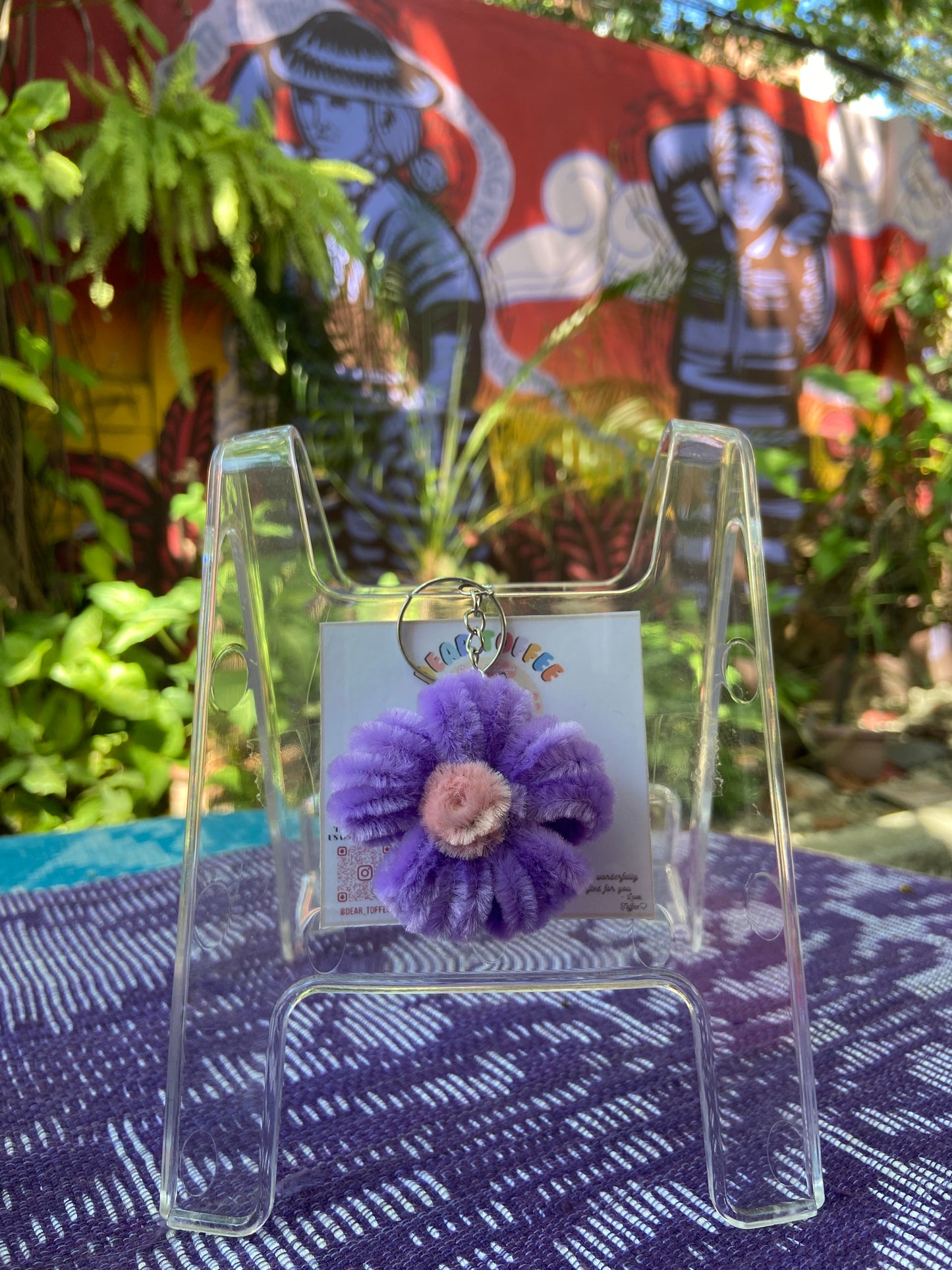Flower Keychain (Lavender)