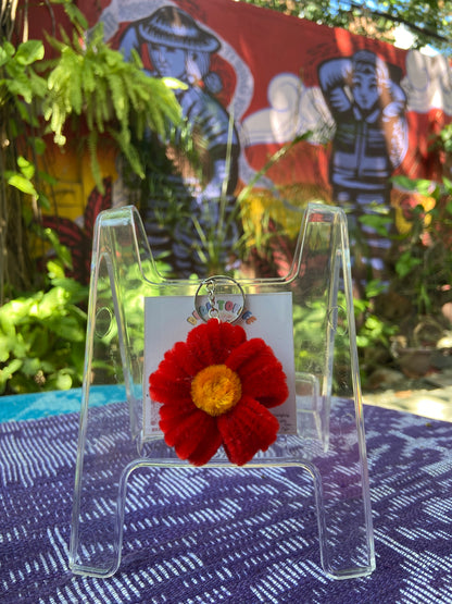 Flower Keychain (Red)