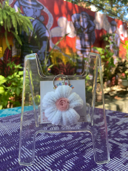 Flower Keychain (White)