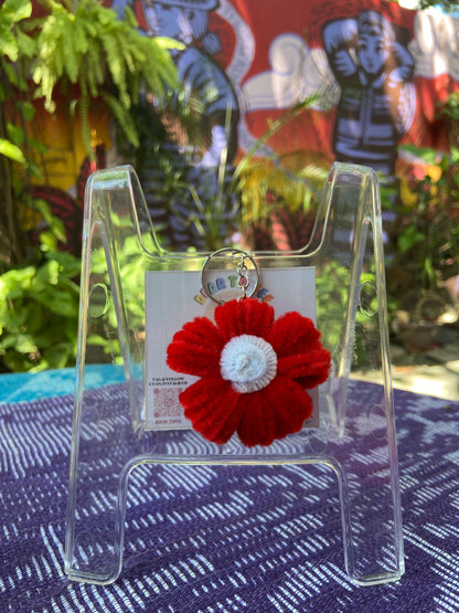 Flower Keychain (Red)