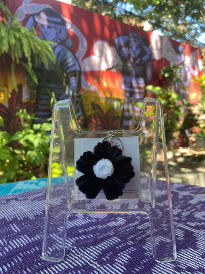 Flower Keychain (Black)