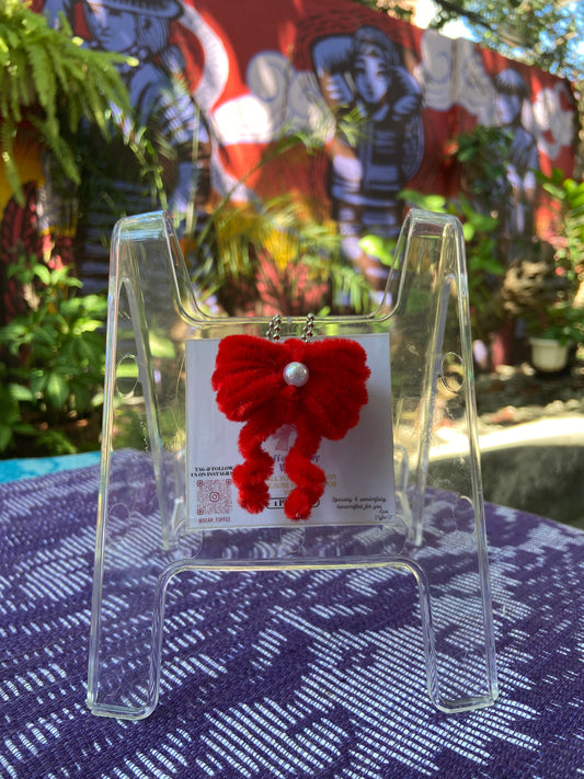 Ribbon Keychain (Red)