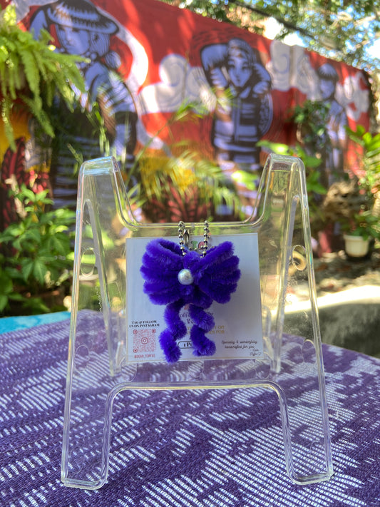 Ribbon Keychain (Violet)