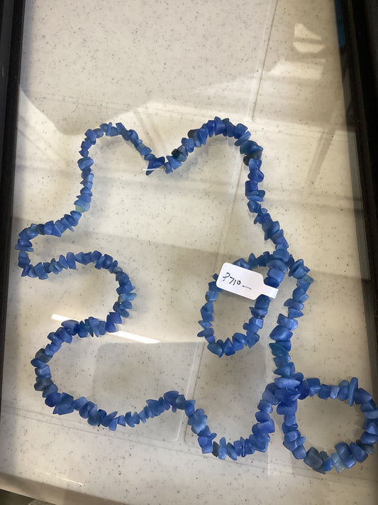Aquamarine Chip Necklace