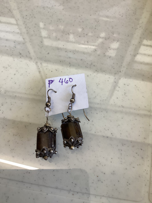 Carved Bead Earrings
