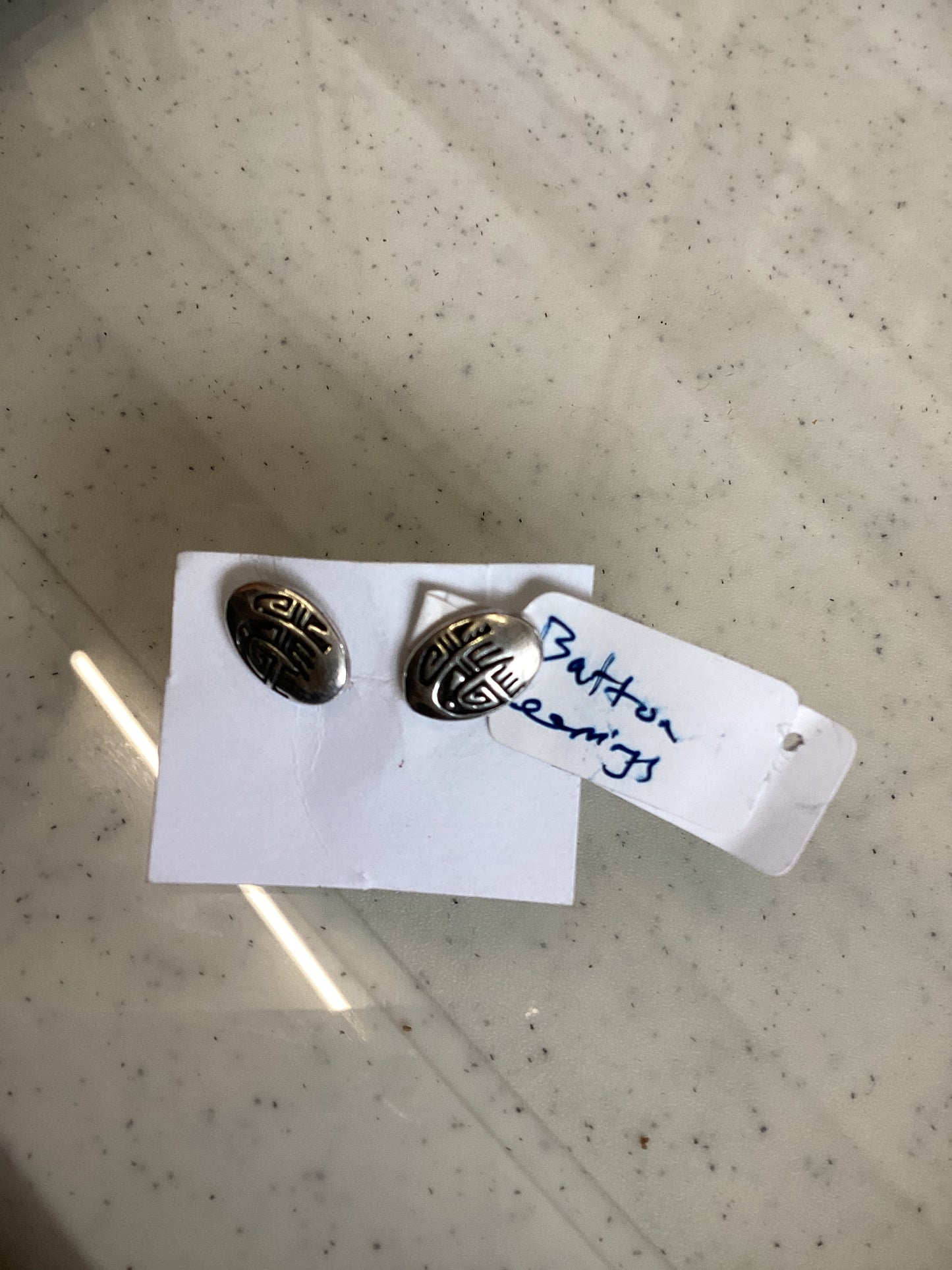 Button Earrings