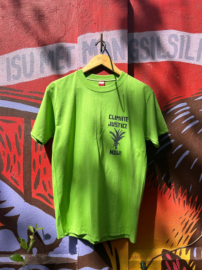 Climate Justice Apple Green Shirt (Medium)