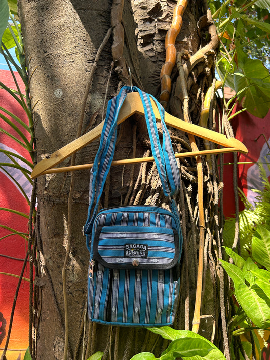 Sagada Cave Sling Bag - Blue & White