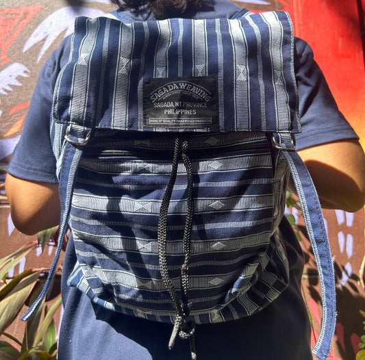 Sagada Backpack - Blue & White