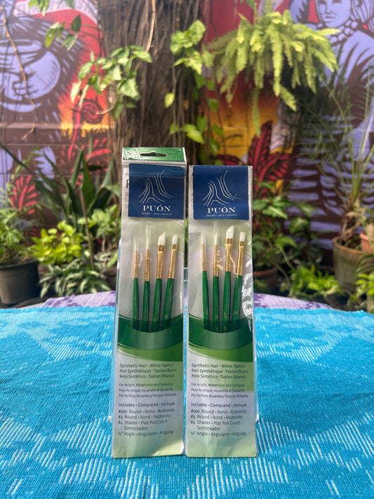 White Taklon Paint Brush